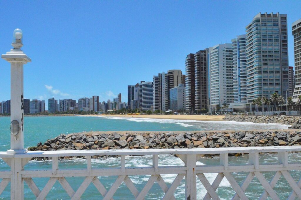 Praia da Iracema, em Fortaleza