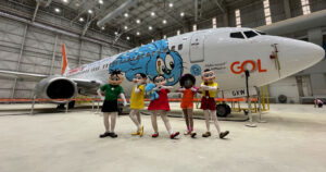 Avião temático turma da mônica